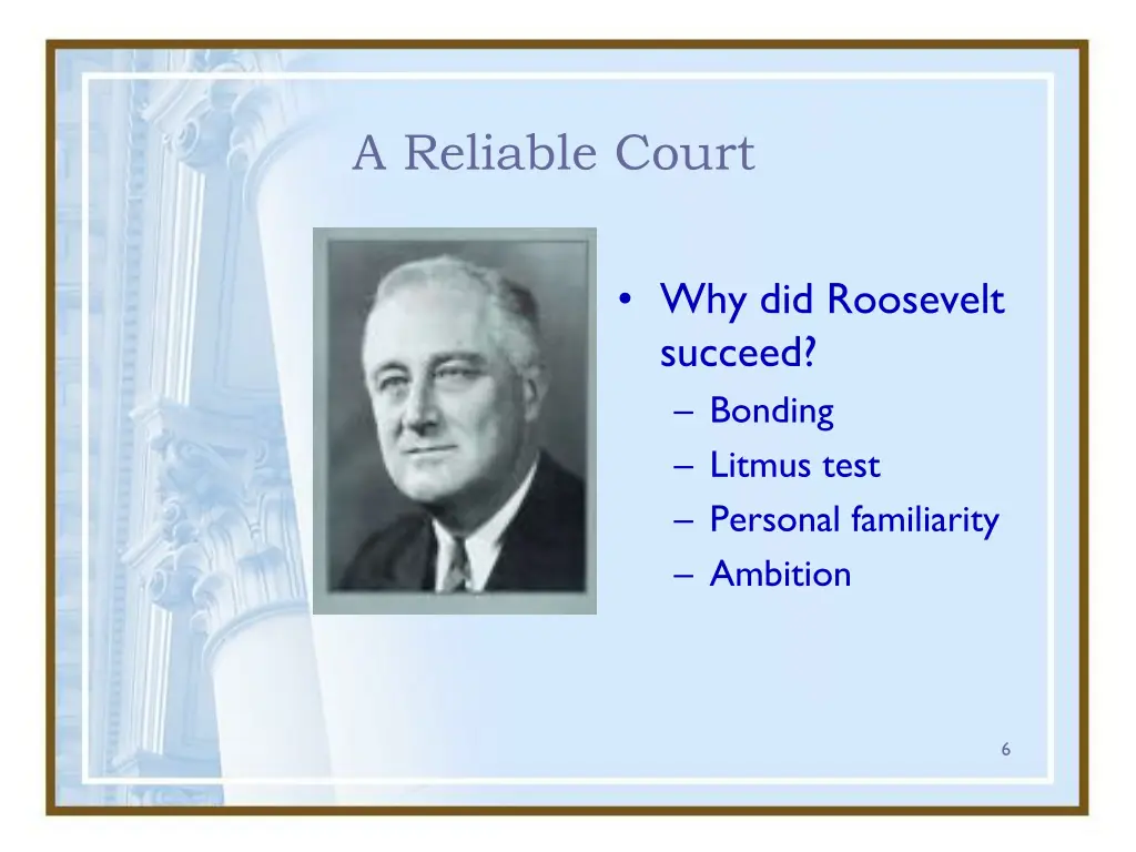 a reliable court