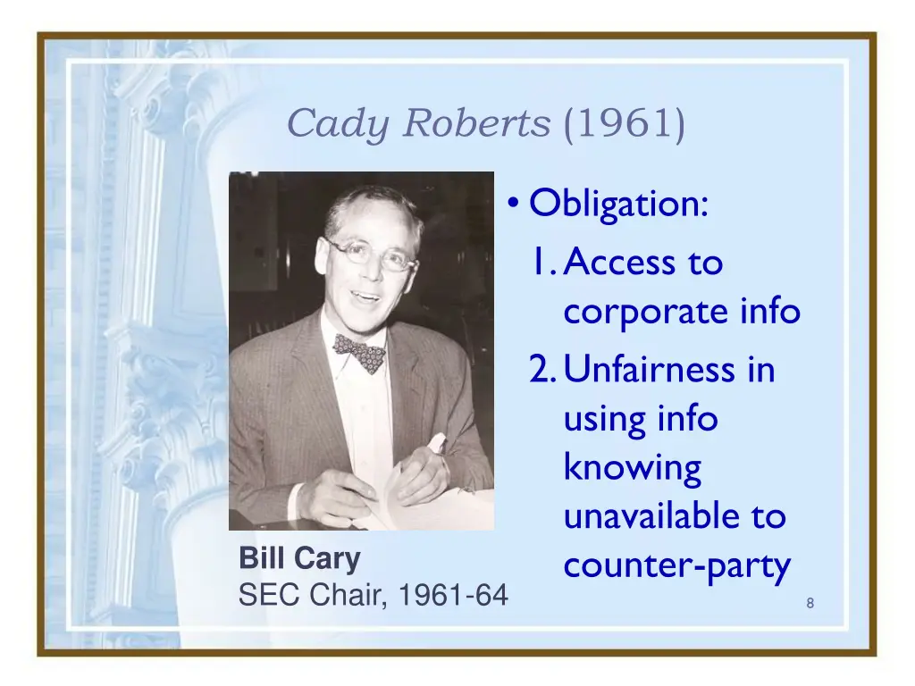 cady roberts 1961