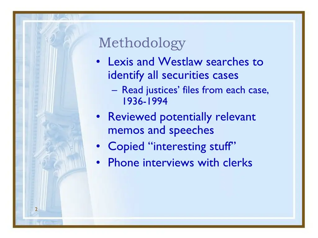 methodology lexis and westlaw searches