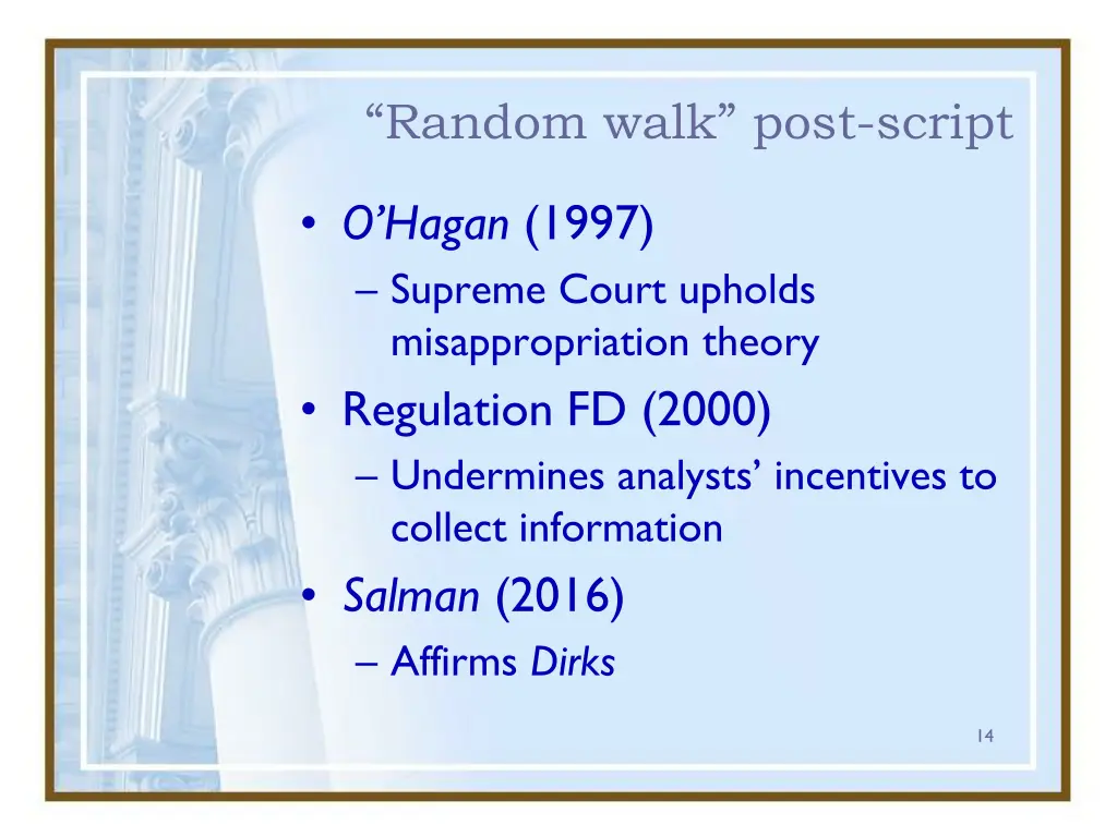 random walk post script