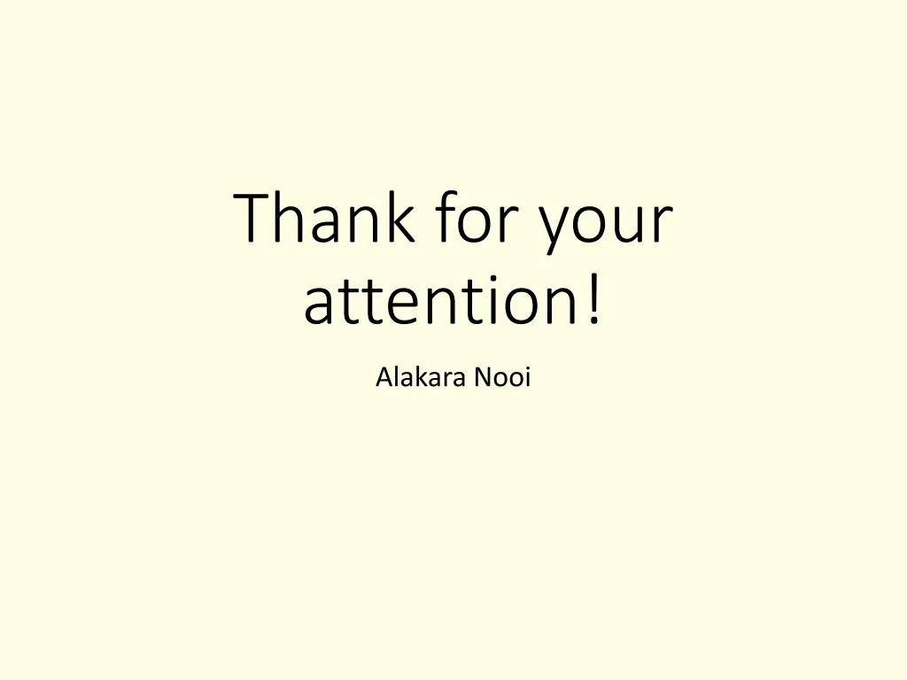 thank for your attention