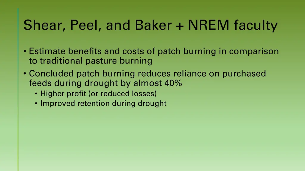 shear peel and baker nrem faculty