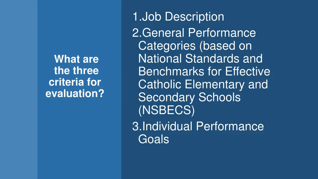 1 job description 2 general performance