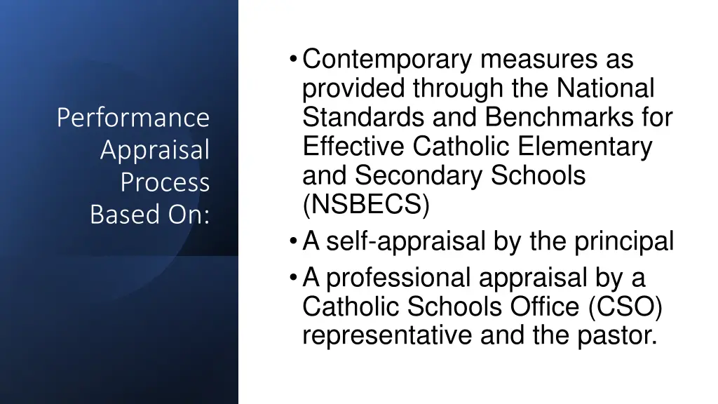contemporary measures as provided through