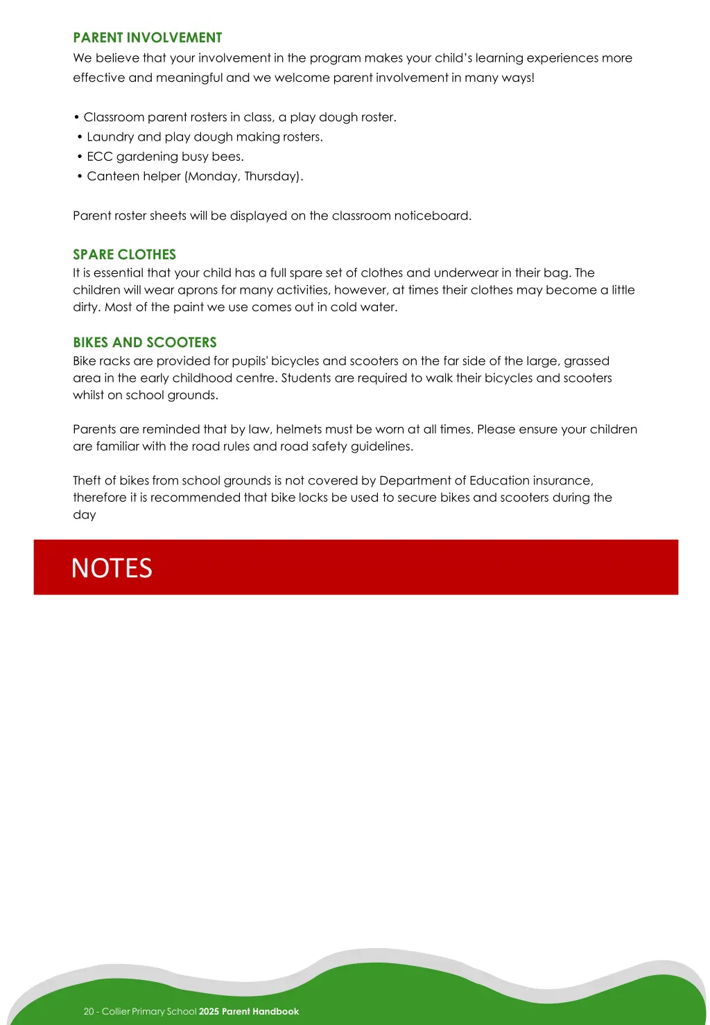 parent involvement we believe that your