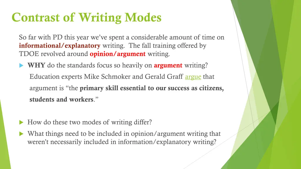contrast of writing modes