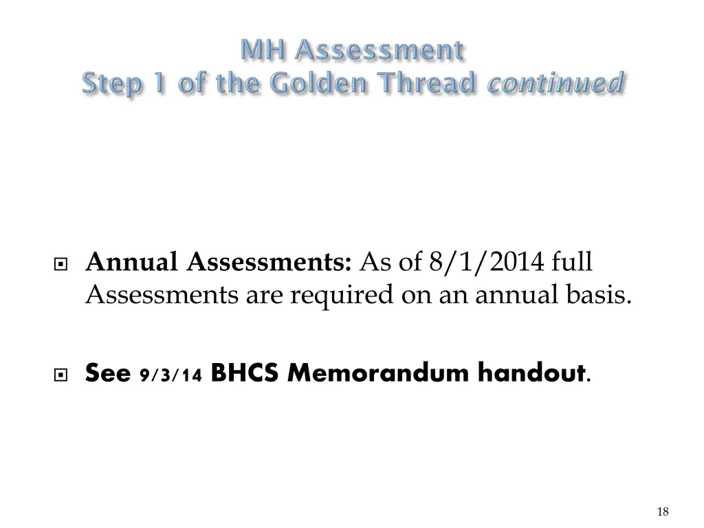 annual assessments as of 8 1 2014 full