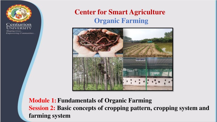 center for smart agriculture organic farming