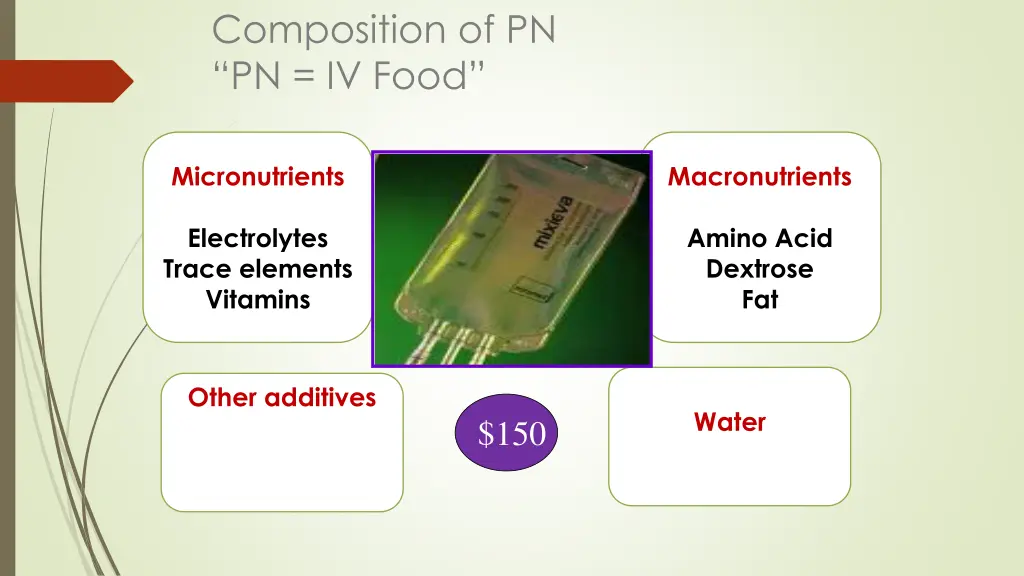 composition of pn pn iv food