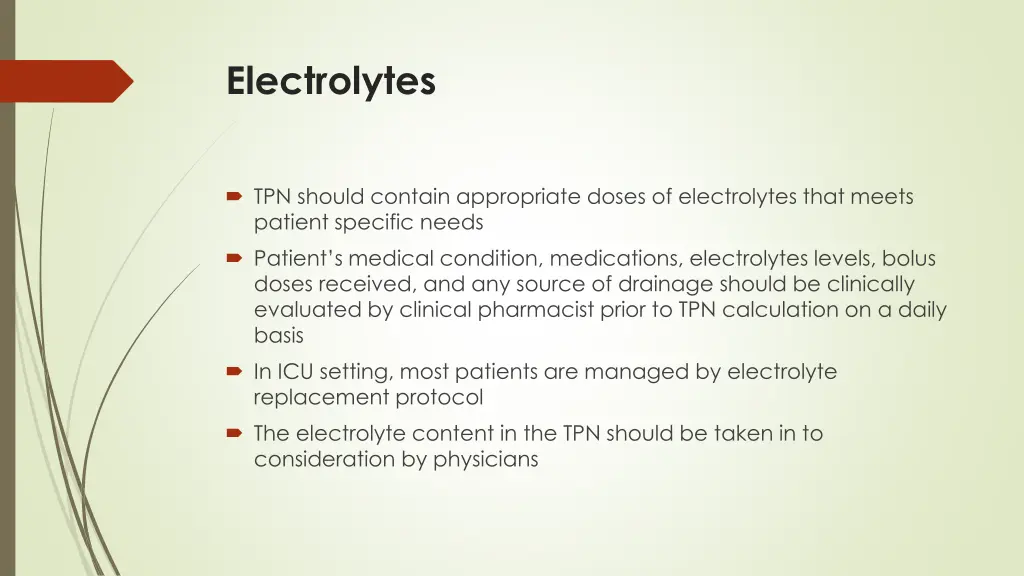 electrolytes