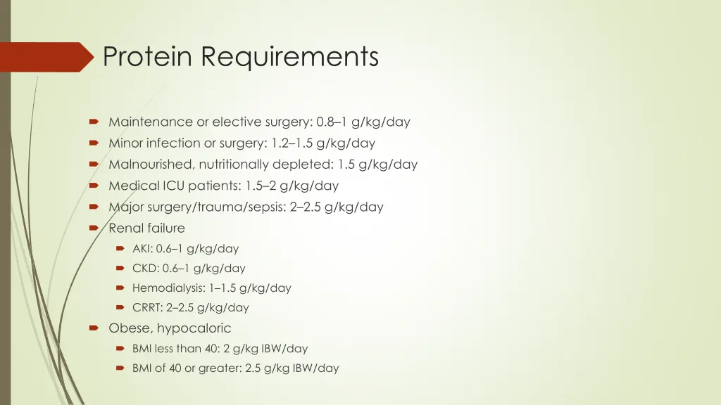 protein requirements 1