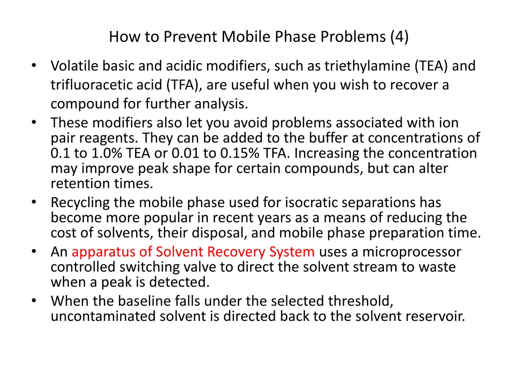 how to prevent mobile phase problems 4