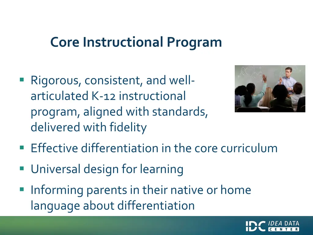 core instructional program