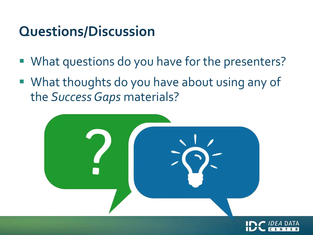 questions discussion