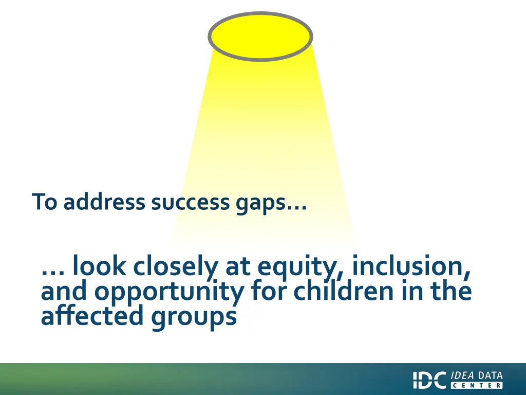 to address success gaps
