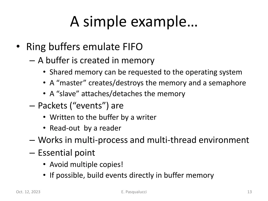 a simple example
