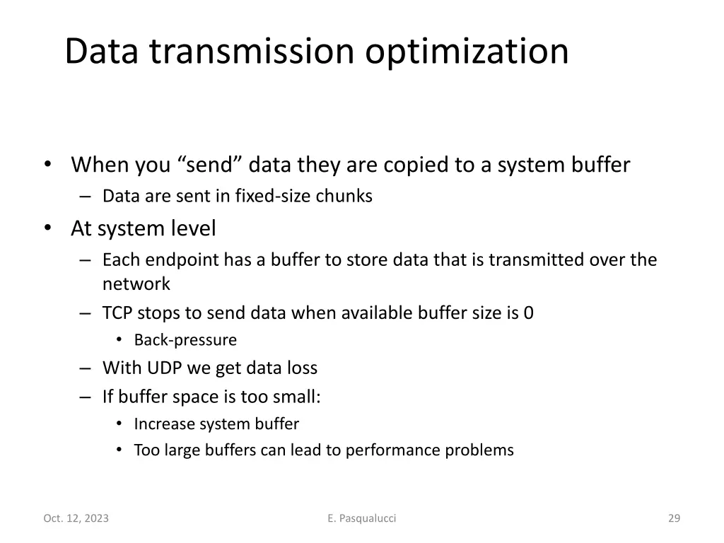 data transmission optimization
