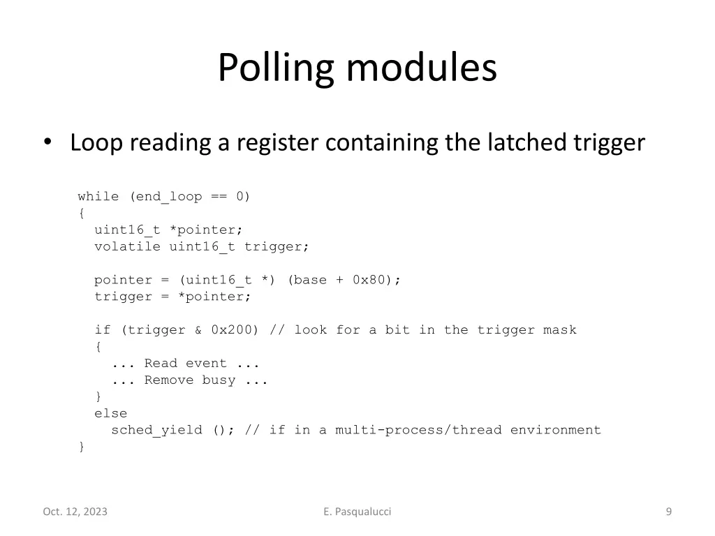 polling modules