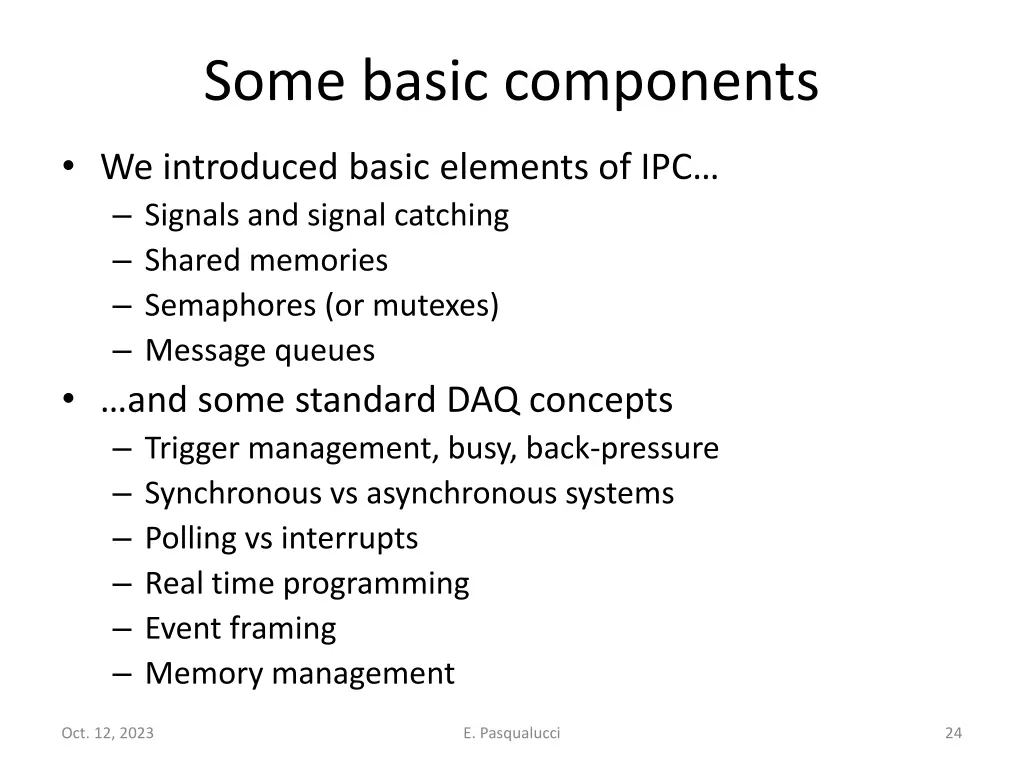 some basic components