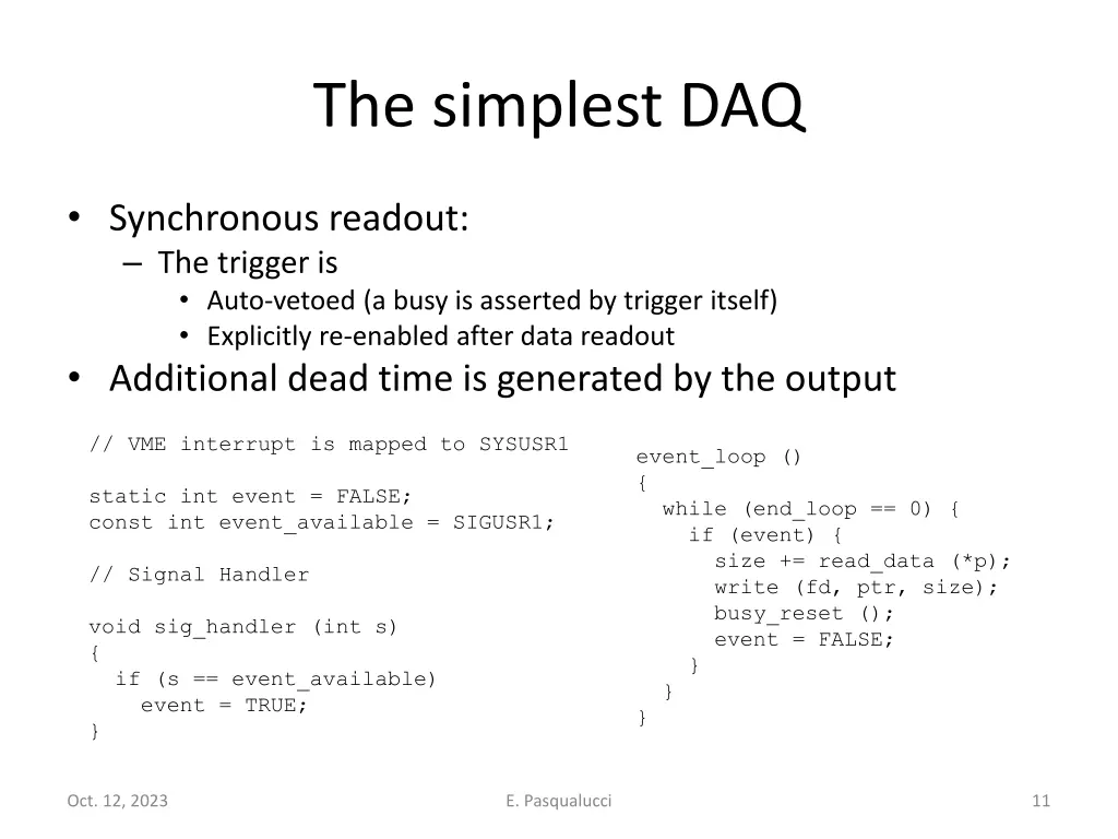 the simplest daq