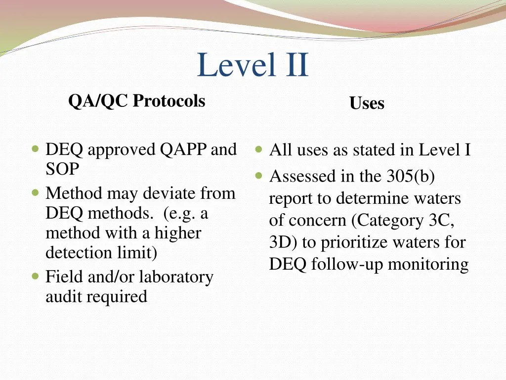 level ii