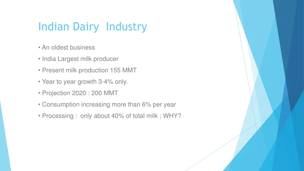 indian dairy industry
