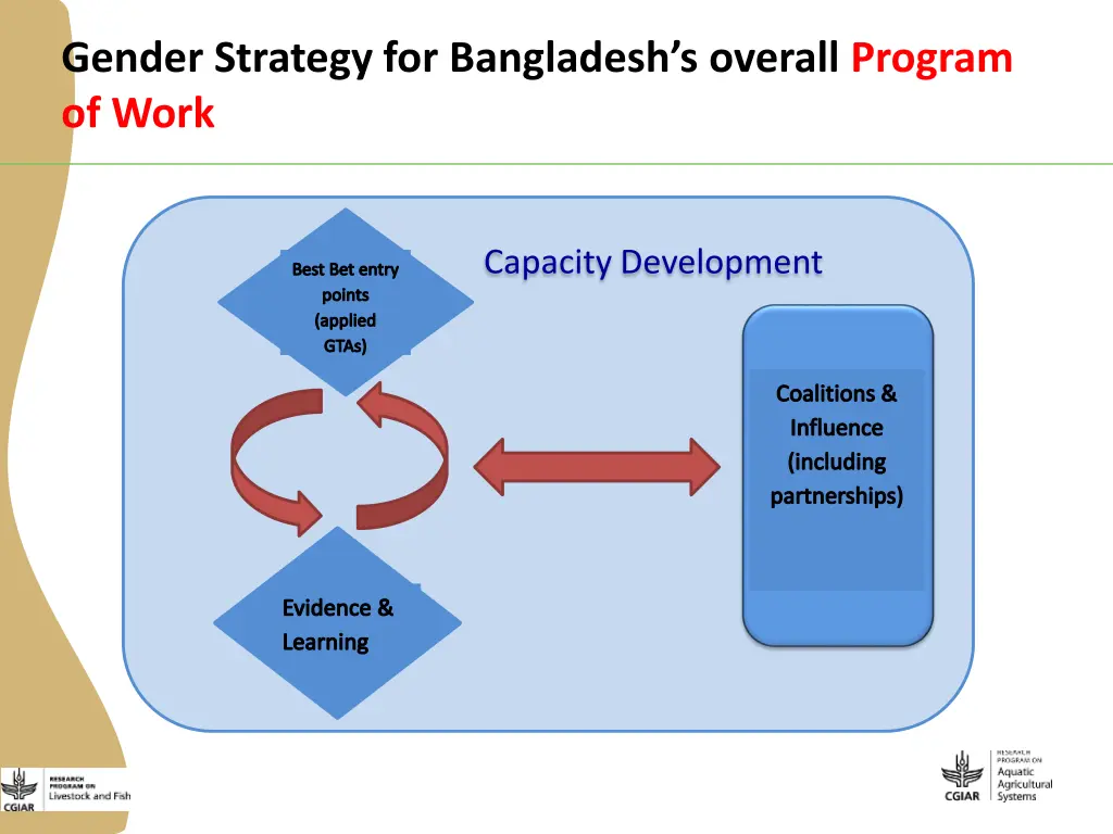gender strategy for bangladesh s overall program