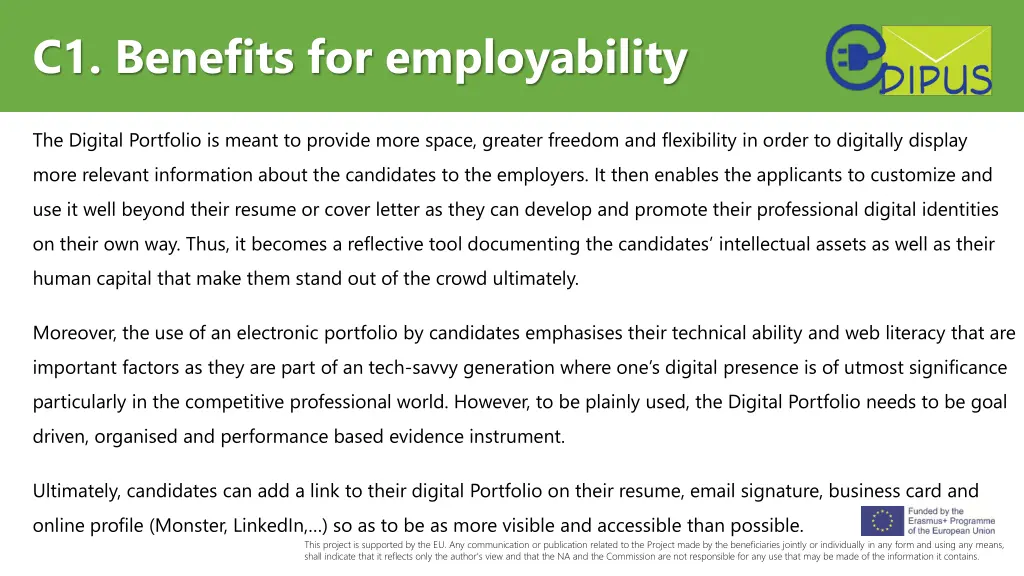 c1 benefits for employability 1