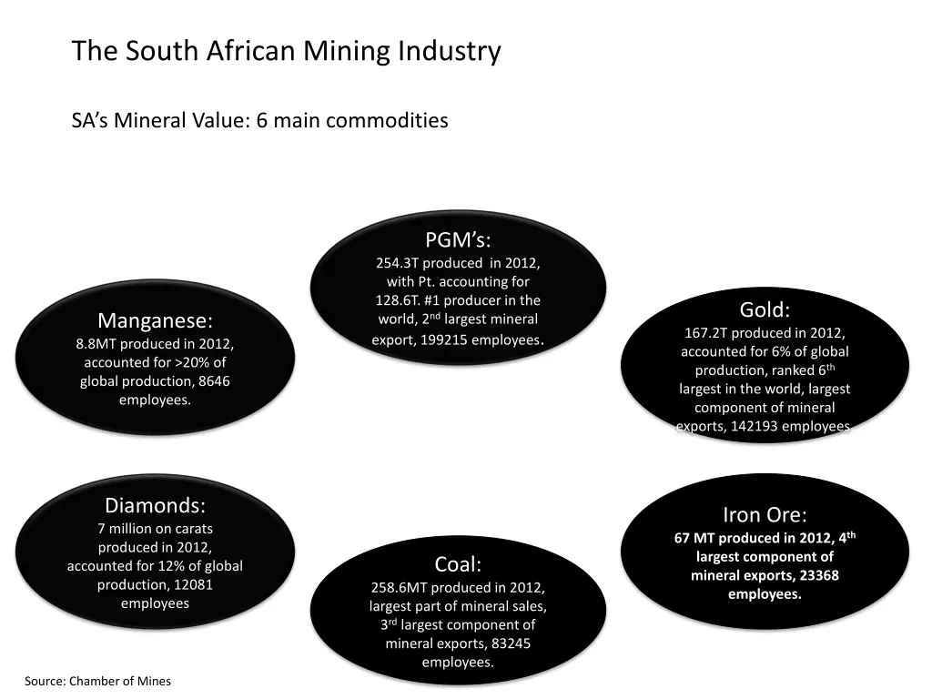 the south african mining industry