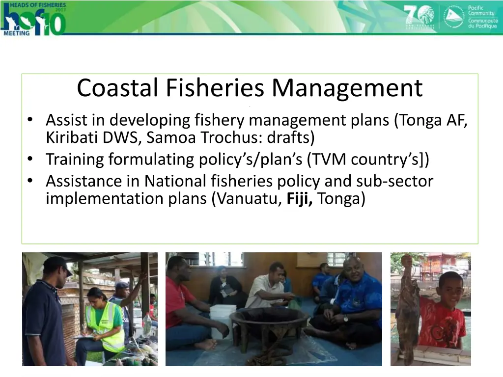 coastal fisheries management assist in developing
