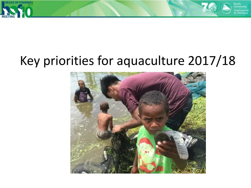 key priorities for aquaculture 2017 18