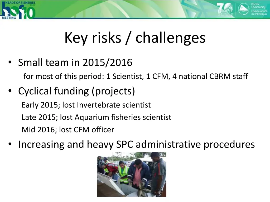 key risks challenges