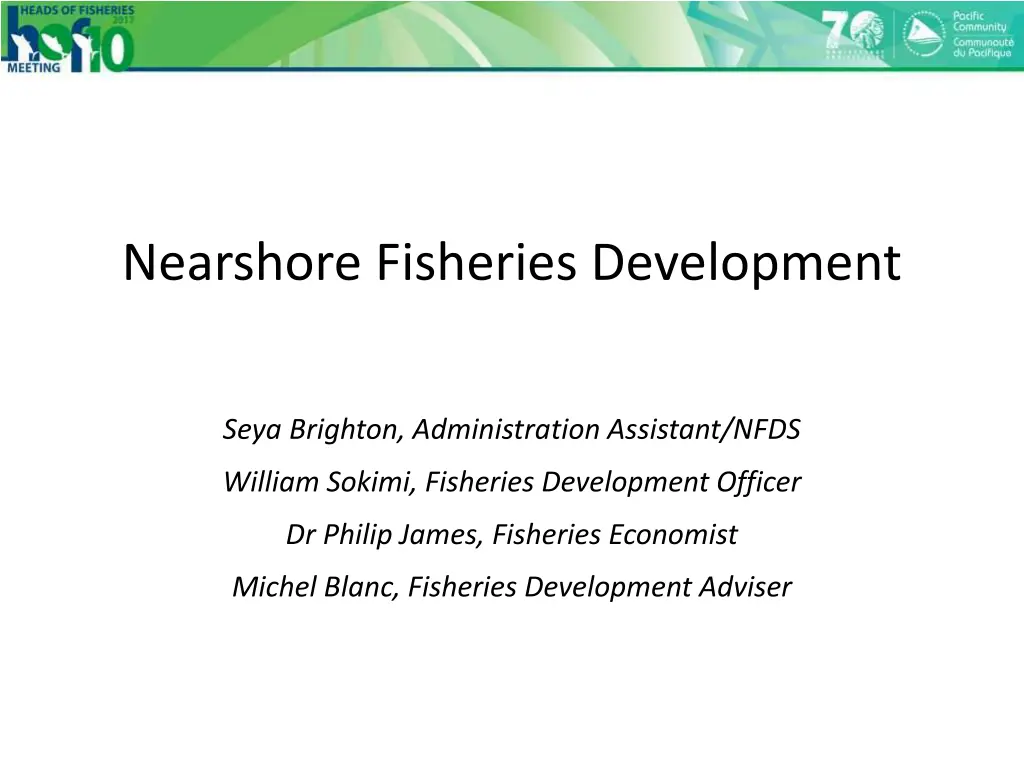 nearshore fisheries development