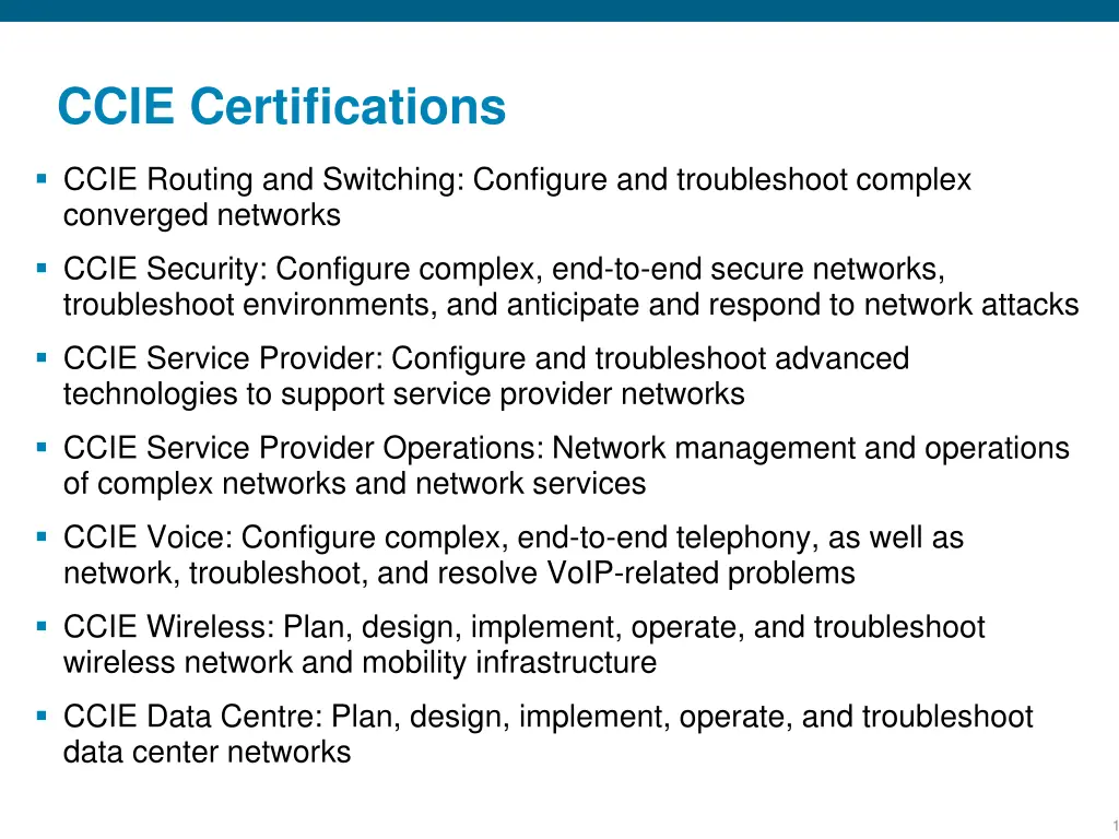 ccie certifications