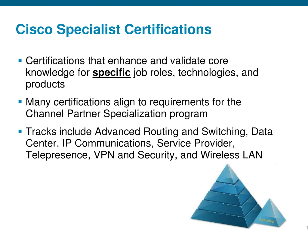 cisco specialist certifications
