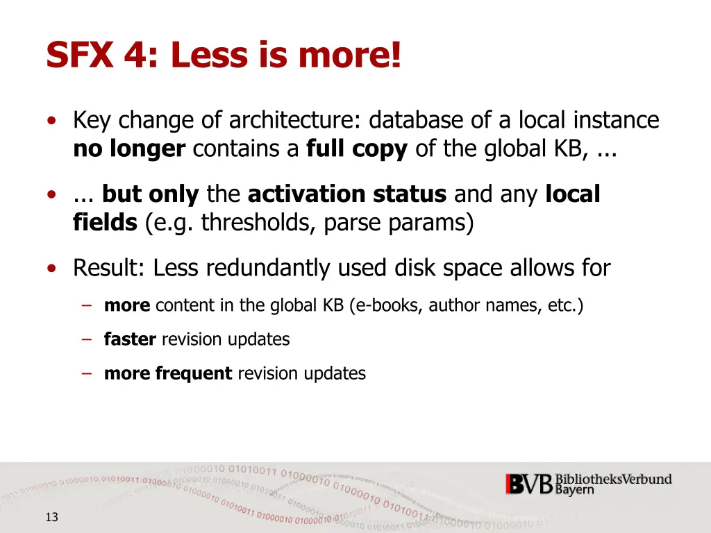 sfx 4 less is more