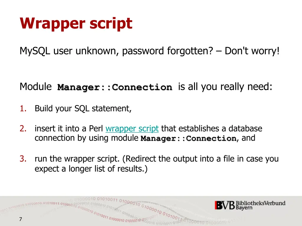 wrapper script