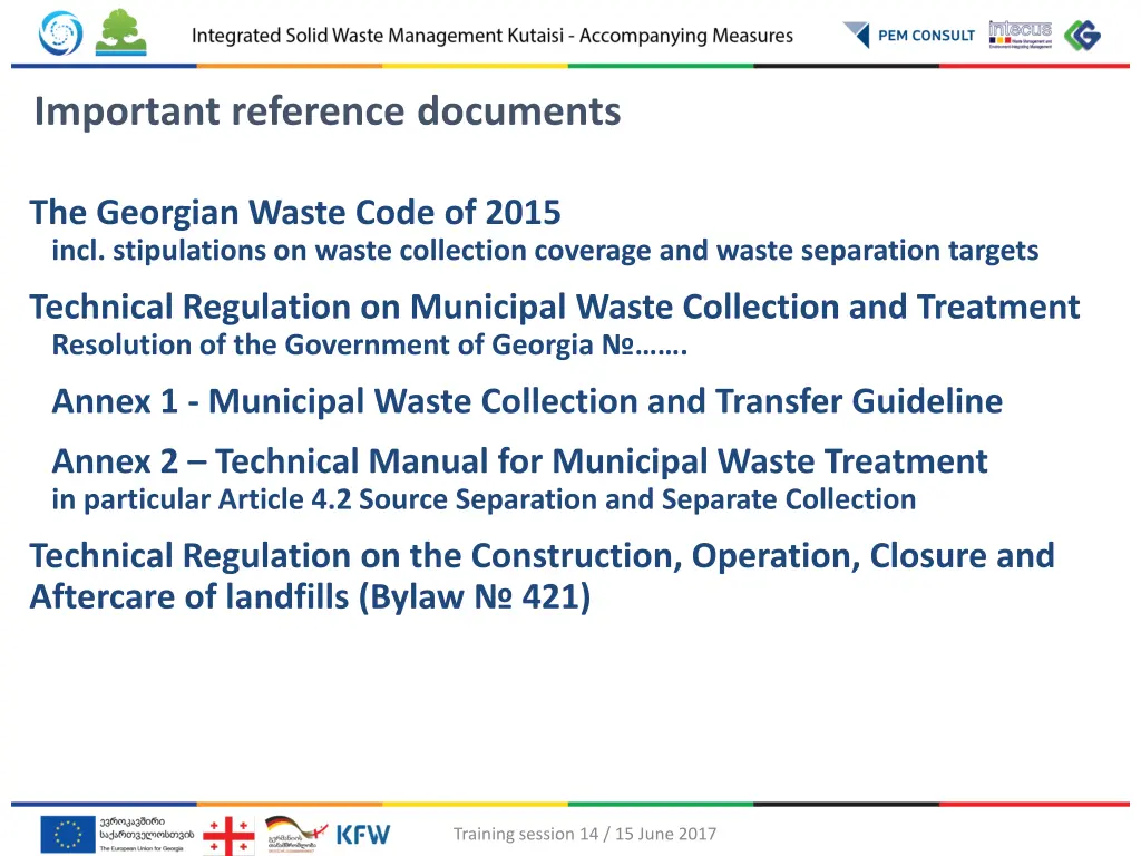 important reference documents
