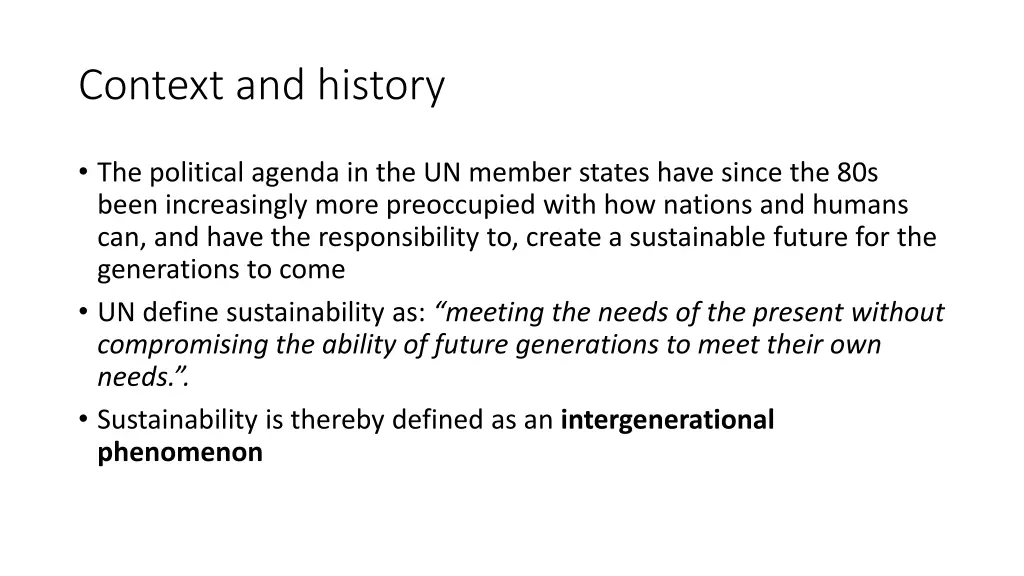 context and history