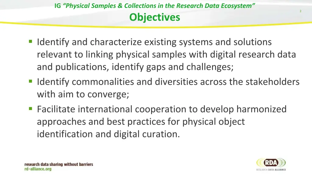 ig physical samples collections in the research