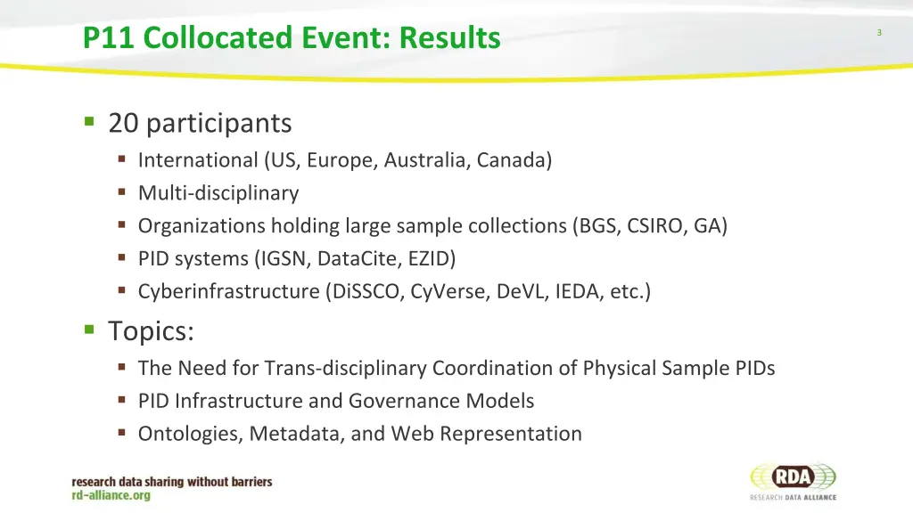 p11 collocated event results