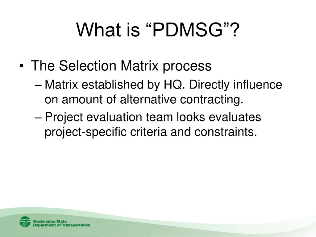 what is pdmsg 4