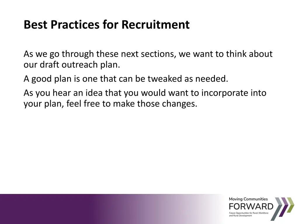 best practices for recruitment