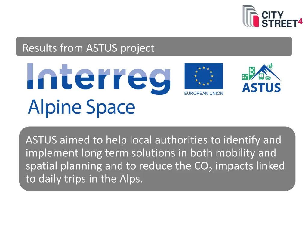 results from astus project