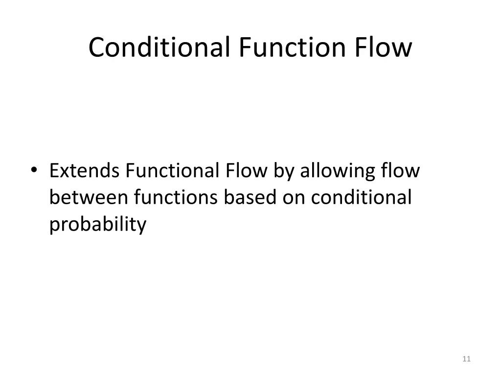 conditional function flow