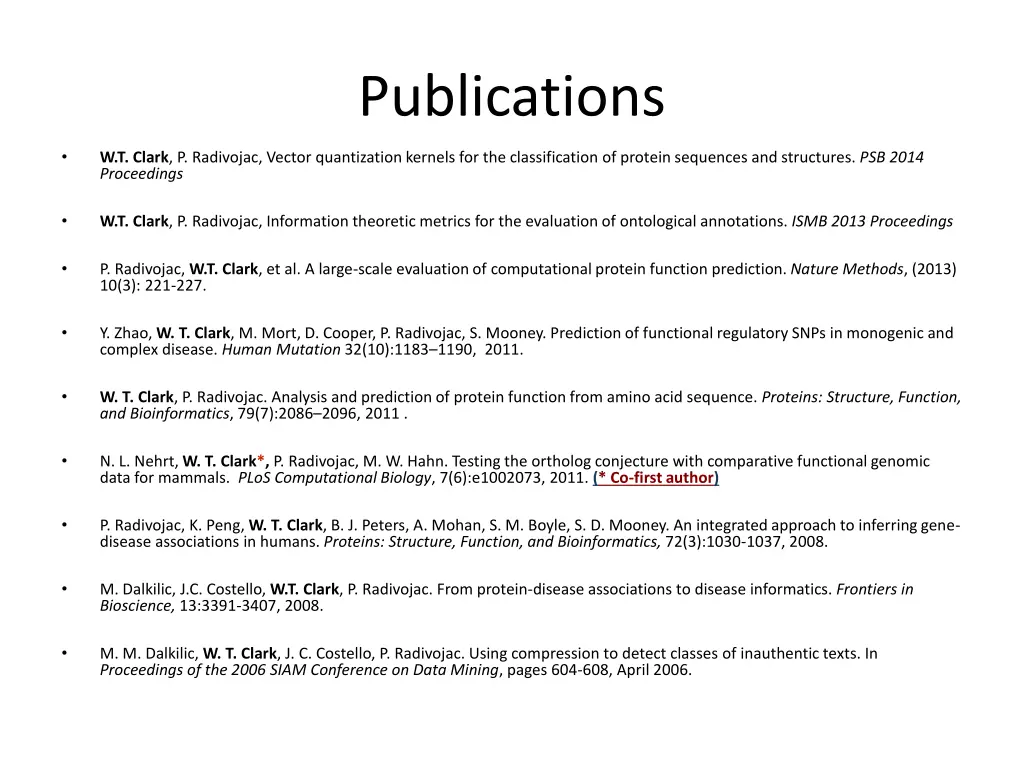 publications