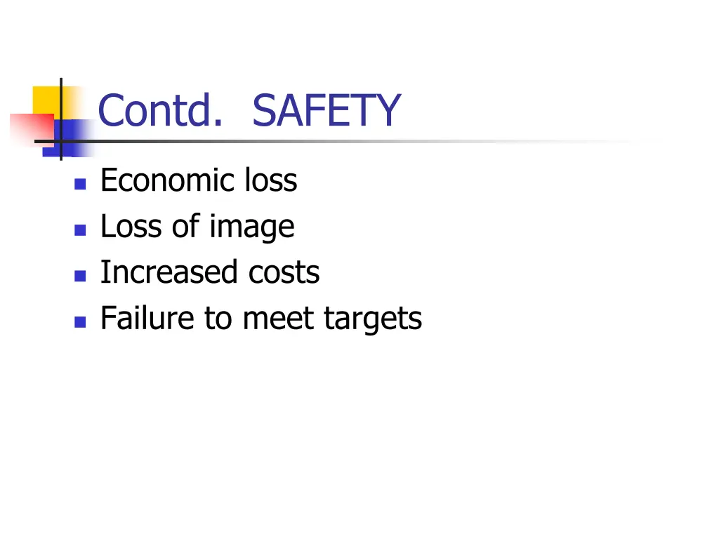 contd safety