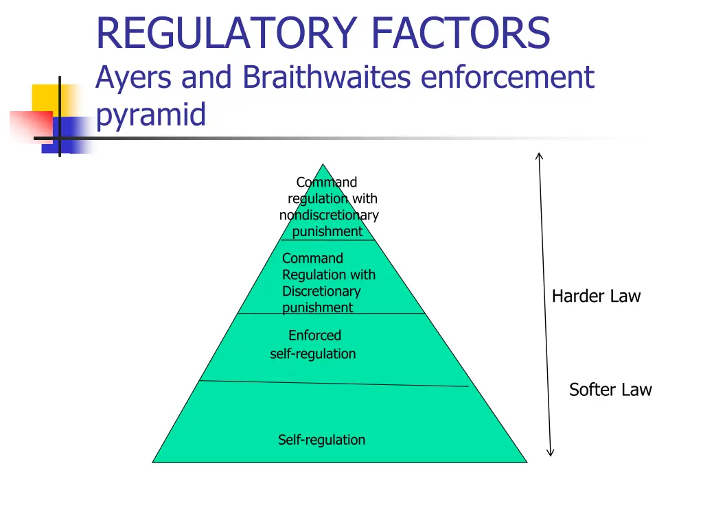 regulatory factors ayers and braithwaites