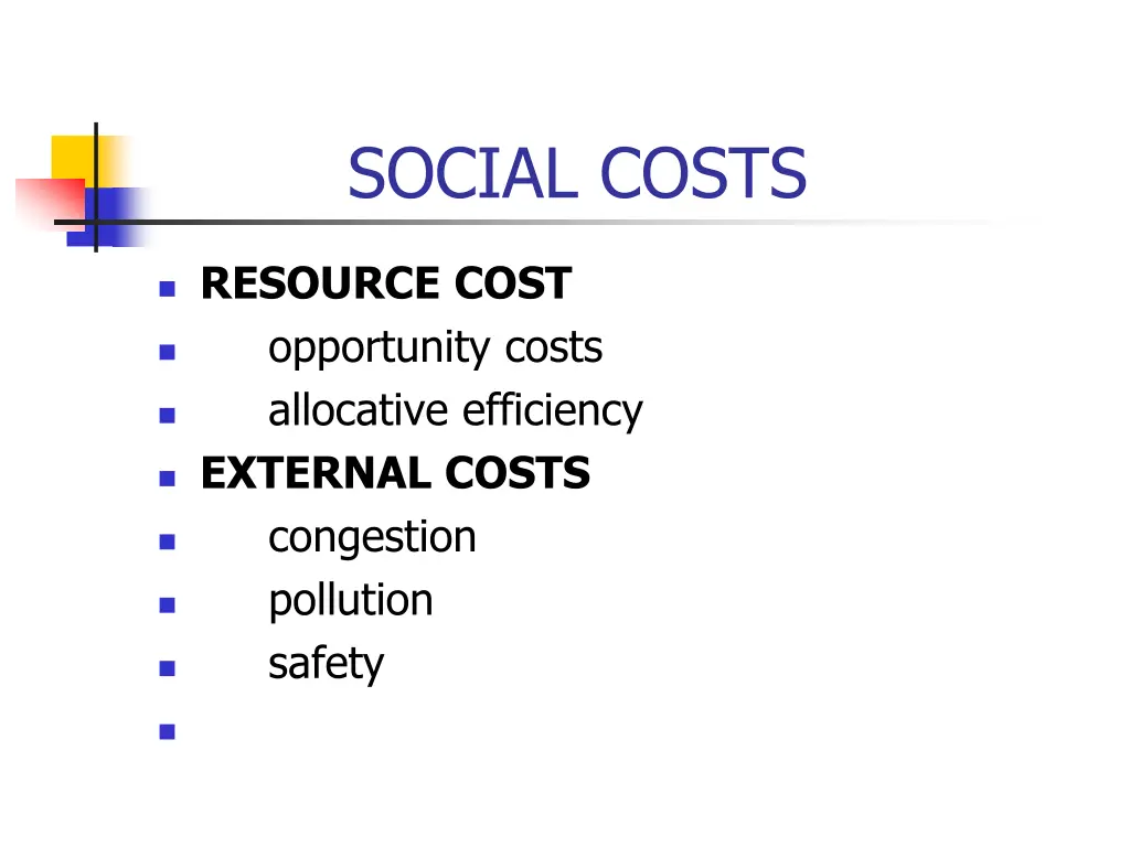 social costs