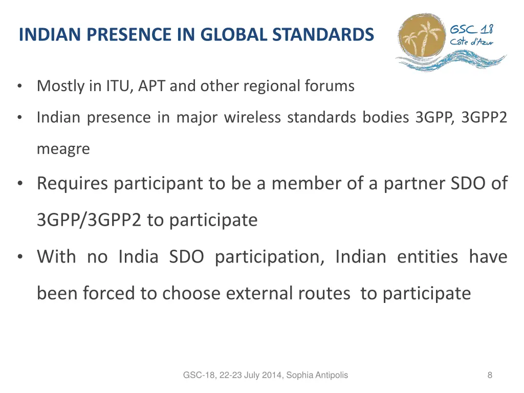indian presence in global standards